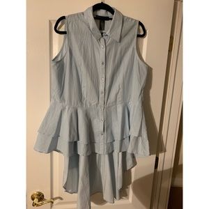 ❗️Fashion To Figure Striped Peplum Button Down❗️